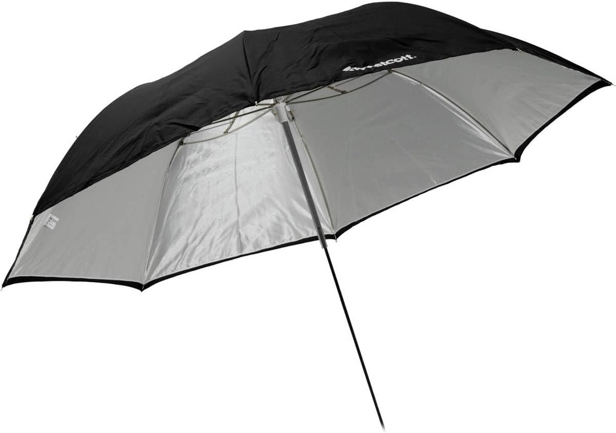 Westcott 2011 Optical White Satin Collapsible Umbrella