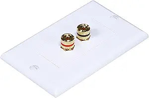 Monoprice 3324 Banana Plug Inset Wall Plate — main product image