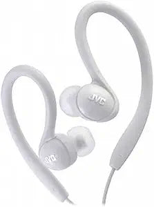 JVC HAEBX85W White Inner Ear Sport Clip Headphones — main product image