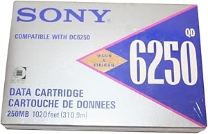 Sony QD6250 DC-6250 Data Tape 250/500MB