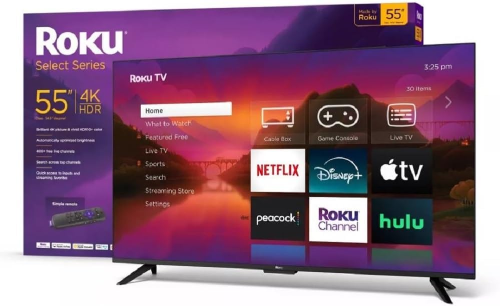 Roku 43R4A4 43-Inch 4K HDR Smart TV Renewed