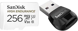 SanDisk 256GB High Endurance microSDXC Card Adapter — main product image