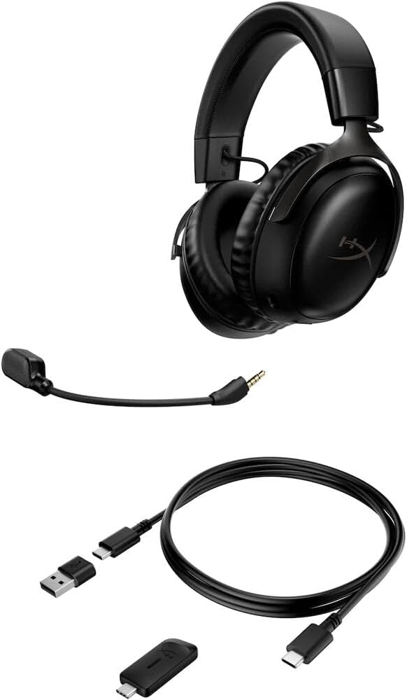 HyperX 77Z45AA Cloud III Wireless Gaming Headset Bundle