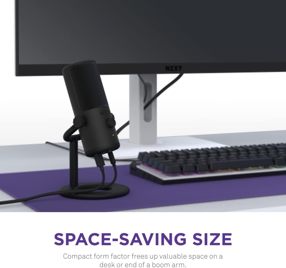 NZXT AP-WMMIC-B1 Capsule Mini USB Streaming Microphone