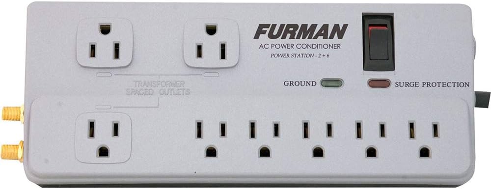 Furman PST-2+6 Power Station + Hosa Extension Cables Bundle