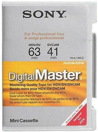 Sony PHDVM-63DM DigitalMaster Mini DV Cassette — main product image