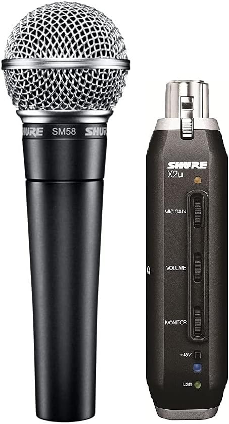 Shure SM58-X2U Vocal Microphone USB Adapter