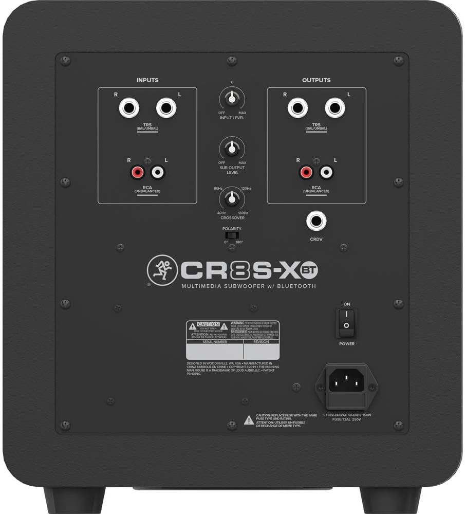 Mackie CR8S-XBT Subwoofer with Bluetooth & Protection Pack