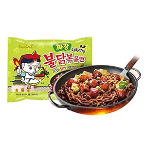 Samyang Jjajang Buldak Spicy Black Bean Ramen (10 Pack) — main product image