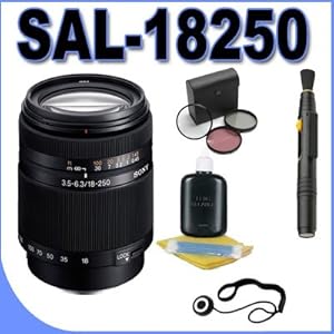 Sony SAL18250 Alpha DT 18-250mm Zoom Lens Bundle