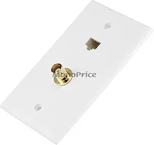 Monoprice 107839 Cat5e/BNC Wall Plate Coupler — main product image