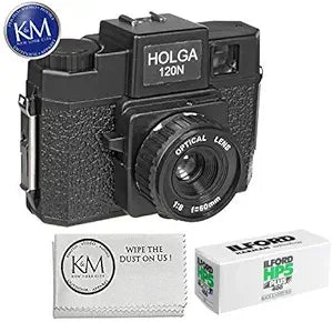 K&M 144120 Holga 120N Medium Format Film Camera Bundle