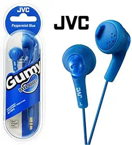 JVC HAF160 Gumy Bass Boost Stereo Headphones - Blue — main product image