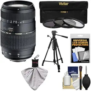 Tamron K-66691-07 70-300mm Macro Lens Filter Tripod Kit