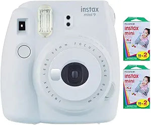 Fujifilm Instax Mini 9 Smokey White Instant Camera Renewed