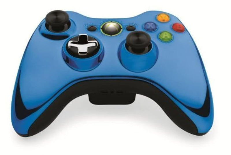 Microsoft ChromeBlue Xbox 360 Wireless Controller — main product image