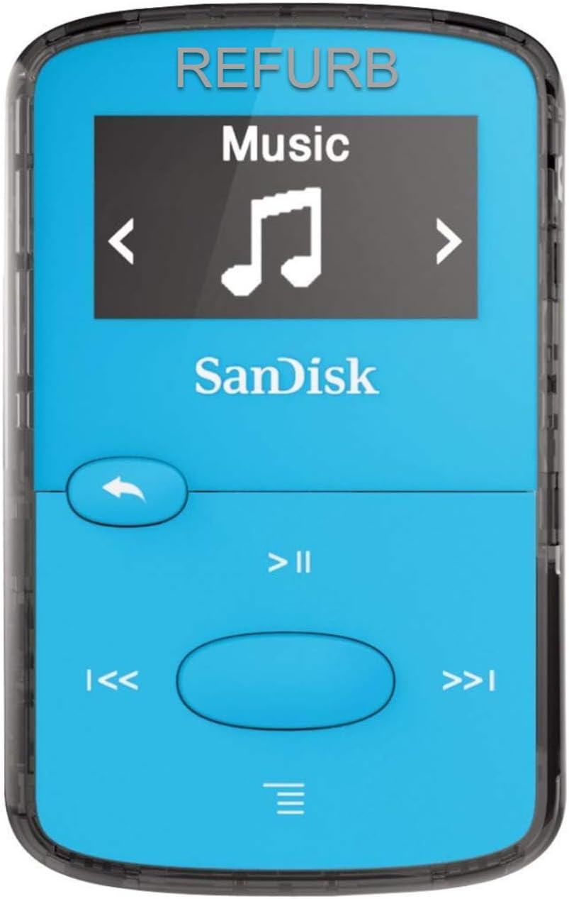SanDisk SDMX26-008G-G46B-CR 8GB Clip Jam MP3 Player Renewed