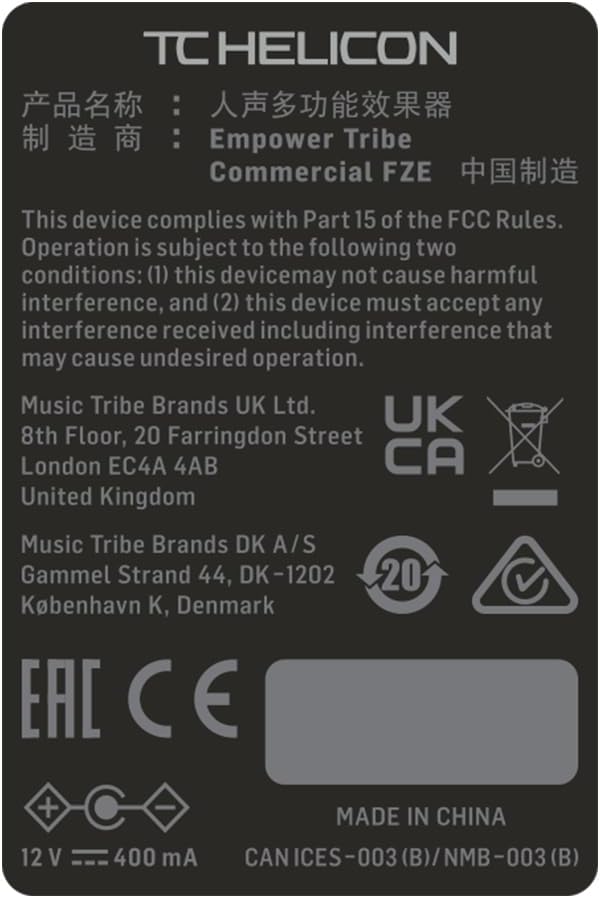 TC Electronic VOICETONE X1 Vocal Megaphone Stompbox