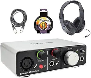 Focusrite iTrack Solo - USB Audio Interface Bundle