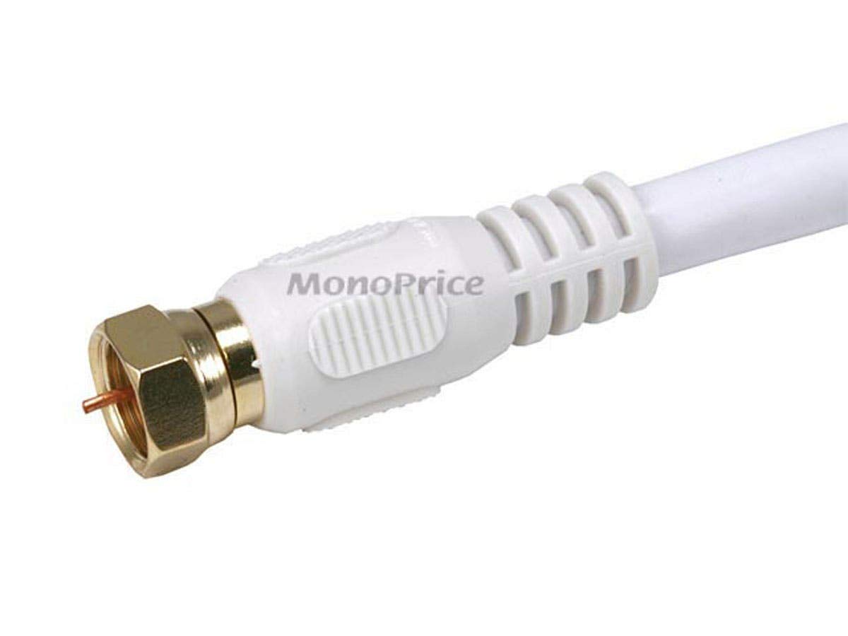 Monoprice 104057 RG6 Quad Shield Coaxial Cable 3ft