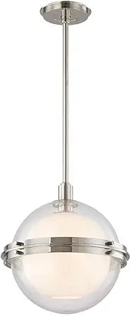 Misc Polished Nickel 16-inch Pendant Light - Modern Design