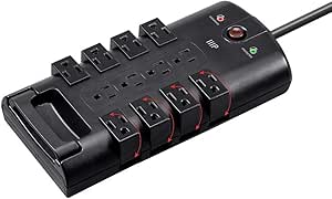 Monoprice 115874 Rotating 12 Outlet Surge Protector