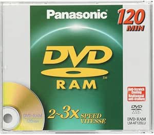 Panasonic 037988013401 Rewritable DVD-RAM Disc