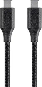 Monoprice 114976 USB-C to USB-C 2.0 Cable - 0.5ft Braided