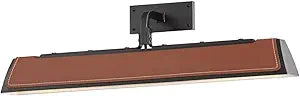 Misc 24-inch Old Bronze Saddle Transitional Wall Sconce