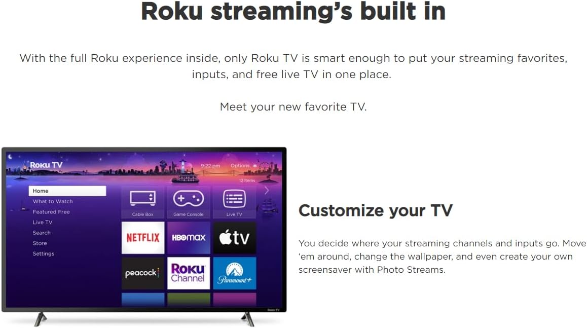 TCL 32S331 32-Inch HD Smart LED TV Renewed No Stand