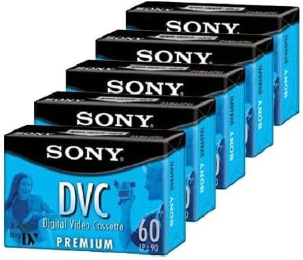 Sony 4331903493 DVM60PRL Premium MiniDV Tape 5-Pack — main product image