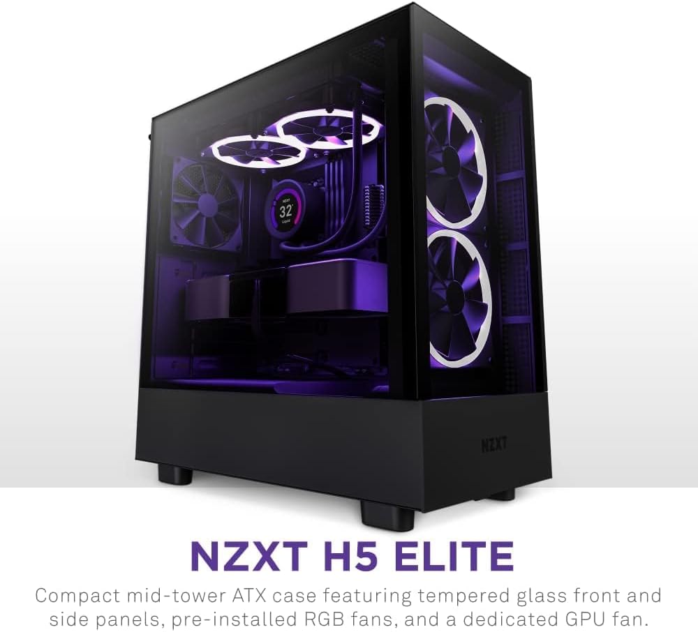 NZXT CC-H51EB-01 H5 Elite Compact ATX Gaming Case