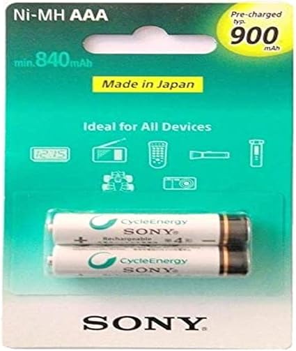 Sony NH-AAAB2GN Ni-MH AAA 900mAh Rechargeable Batteries — main product image