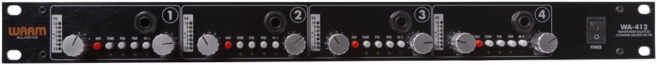 Warm Audio WA-412 4-Channel Microphone Preamp with DI