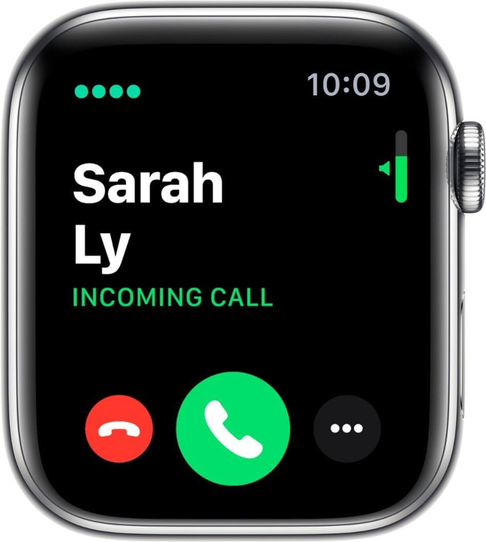 Apple Watch Series 4: (GPS + Cellular, 40mm) Stainless Steel (Renewed)