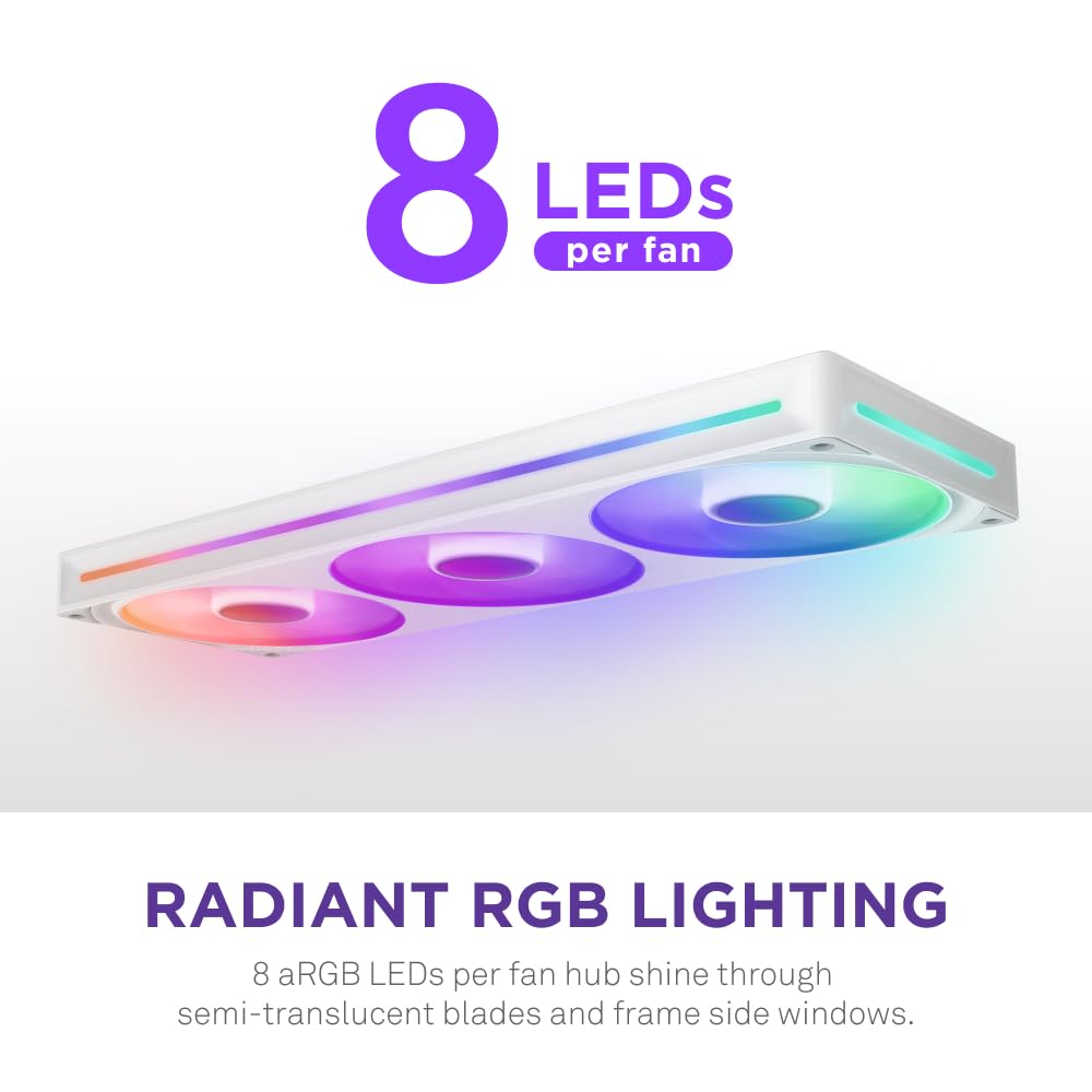 NZXT F360 RGB Core 360mm Liquid Cooler - White
