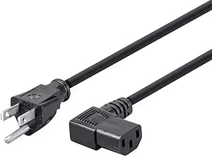Monoprice 142085 Right Angle Power Cord 2ft — main product image