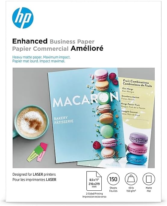 HP Q6543A - Color Laser Brochure Paper - 8.5x11 - 150 Sheets