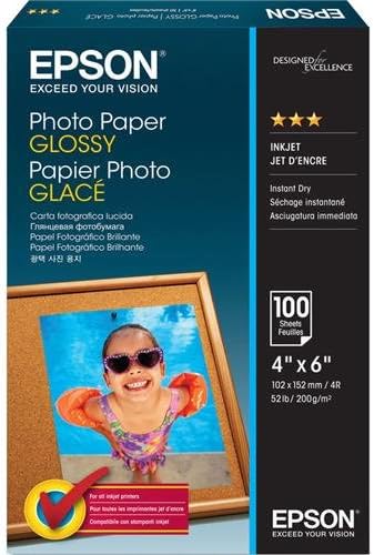 Epson S400034 Value Photo Paper 4x6 Glossy 100 Sheets