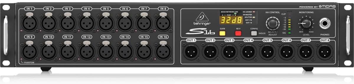 Behringer S16 16-Channel Digital Snake with Midas Preamps