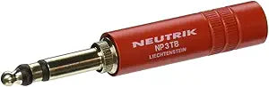 Neutrik NP3TB-R Military Phone Plug - Red