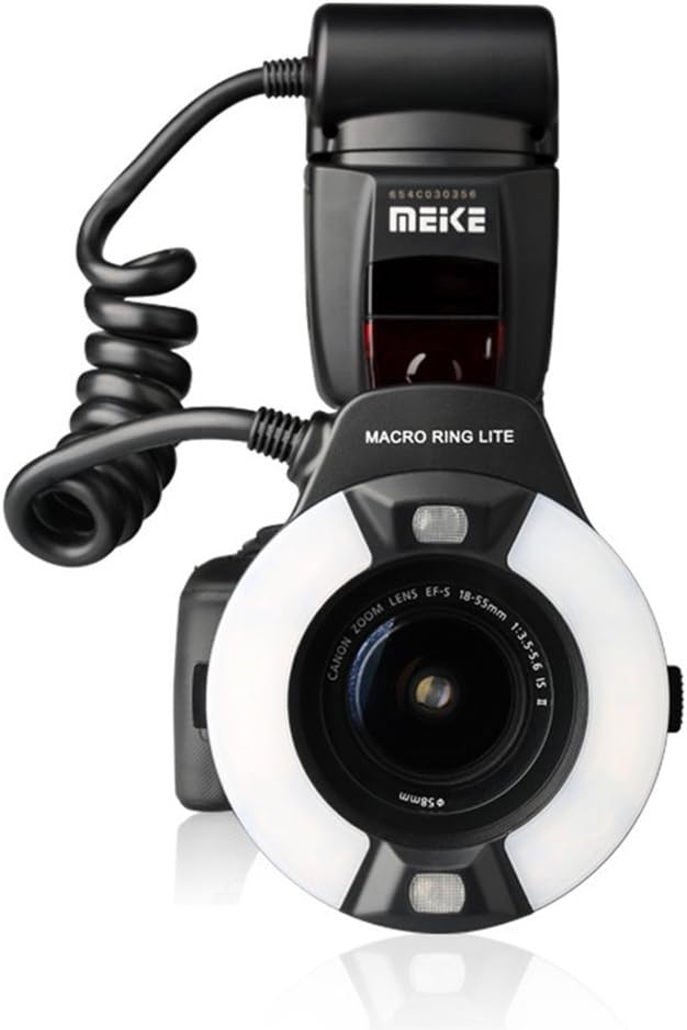 Meike MK-14EXT LED Macro Ring Flash Canon DSLR Kit — main product image