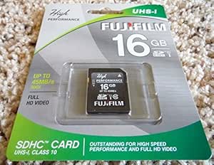 Fujifilm 600013602 16GB SDHC UHS-I Flash Memory Card