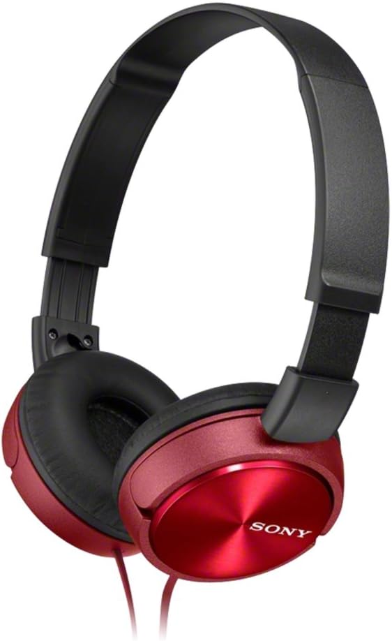 Sony MDRZX310R Foldable On-Ear Headphones - Red