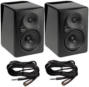 Mackie HR624mk2 Studio Monitor Pair with Cables Bundle