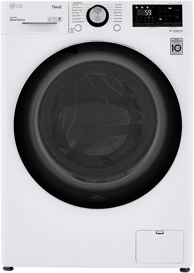 LG WM3555HWA - 24 Inch Smart All In One Washer/Dryer - White — main product image
