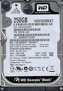 Western Digital WD2500BEKT-60PVMT0 250GB 7200RPM HDD — main product image