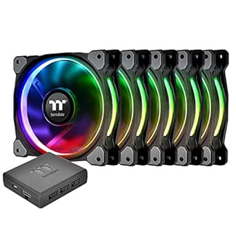 Thermaltake CL-F054-PL12SW-A Riing Plus 12 RGB Premium Fan 5-Pack