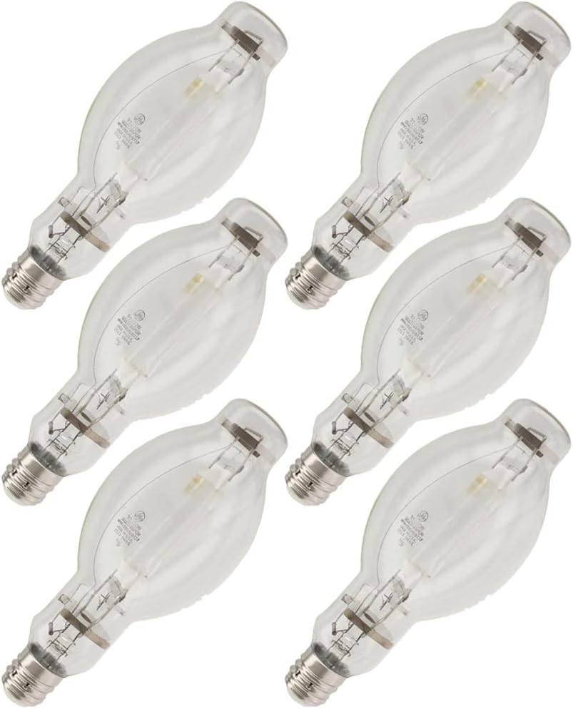 GE MVR1000/U/BT37 1000W Metal Halide Lamp (6-Pack)