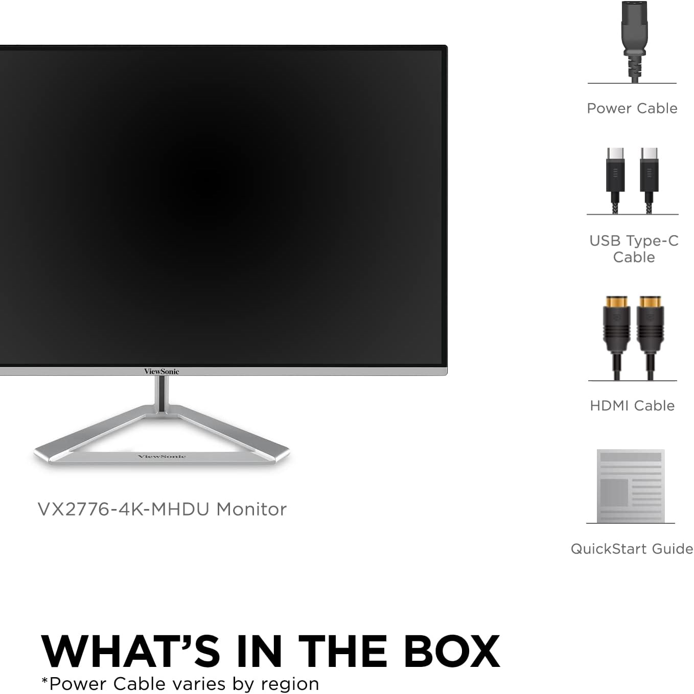 ViewSonic VX2776-4K-MHDU 27" 4K UHD IPS USB-C Monitor